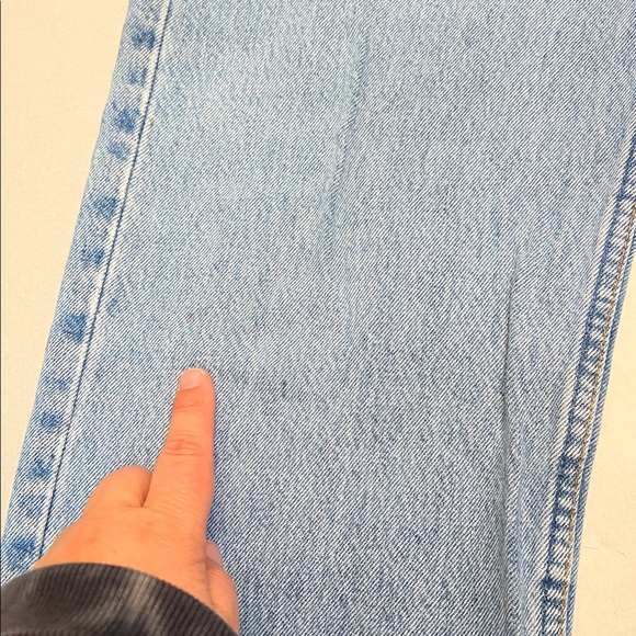 VINTAGE 90s LEVI’S 501 BUTTON FLY STRAIGHT LEG BROKEN-IN JEANS USA 100% COTTON - Picture 9 of 16